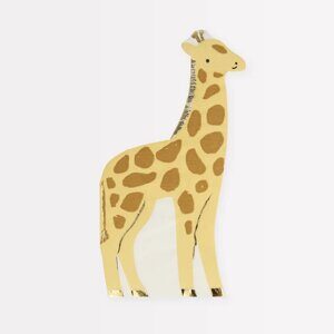 **Салфетки бумажные праздничные "Жираф" для праздника "Сафари. Джунгли", 16 шт Meri Meri
