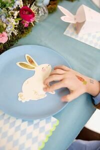 **Салфетки бумажные праздничные "Зайчик белый" (заяц, кролик), 20 шт