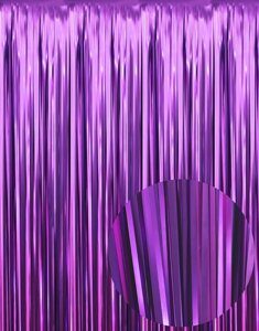 Занавес - Дождик Сиреневый матовый (фиолетовый, лиловый), 1*2 м